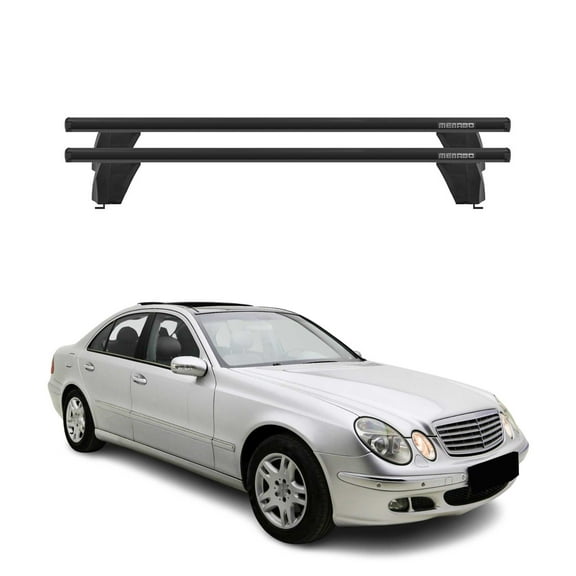 Fix Point Roof Racks for Mercedes E Class W211 Sedan 2004-2009 Alu Black