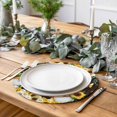 thumbnail image 2 of Spring Gnomes Round 13 Inch Placemats Set of 6, Farmhouse Botanical Sunflowers Wooden Grain HeatResistant Non Slip Place Mats for Dining Table, Wipeable Braided Kitchen Table Mats for Housewarming, 2 of 9