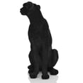 thumbnail image 3 of Resin Figurine Sitting Leopard Statue Artwork Animal Sculpture Tabletop Ornament for Table Centerpieces Office Living Room, 3 of 7