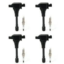 SINOCMP 4PCS UF549 Ignition Coil Pack & Spark Plug Compatible with Nissan Altima, Versa, Sentra, Rogue, Cube, QX60, NV200, 2.5L, 2.0L, 1.8L,1.6L