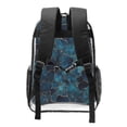 thumbnail image 3 of 16 Inch Transparent Backpack With Lightweight And Durable Design Without Pockets Transparent For Work Business Travel Sports Animal Skin Print Style Darkturquoise_2, 3 of 7