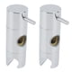 thumbnail image 1 of Soporte ajustador para cabezal de ducha de baño, cromado, 2 uds., 1 of 8