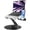 Dark Black, variant on Adjustable Aluminum Laptop Stand with Phone Holder, Ergonomic Desktop Riser and Lectern Stand Compatible with MacBook and All Notebooks up to 17.3 Inches, Silver