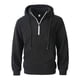 thumbnail image 4 of MHFRRA Sudadera con Capucha, Cuello Alto, Media Cremallera y Forro, Manga Larga, Térmica, Cálida, Deportiva, para Exteriores, Informal, Ajuste Cómodo Negro, 4 of 8