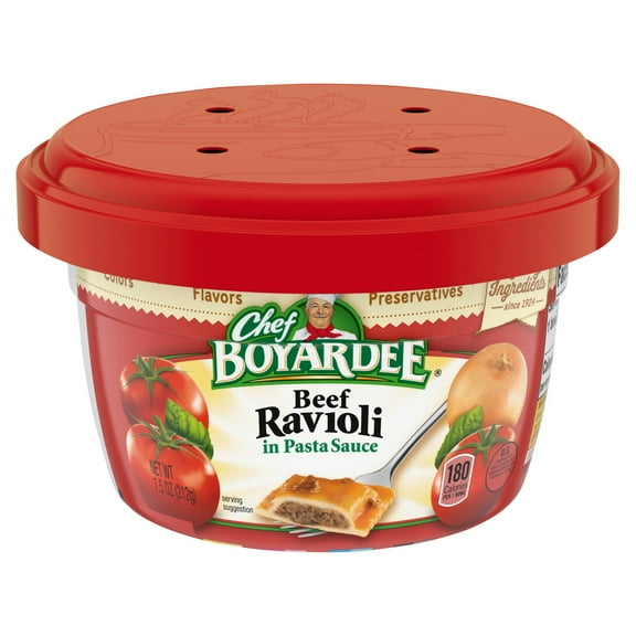 2 Pack - Chef Boyardee Pasta Mini Ravioli Beef In Tomato & Meat Sauce 7.5 oz Package May Vary
