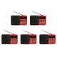 thumbnail image 1 of Portátil K11 Mini Radio Portátil Digital FM Reproductor De MP3 Dispositivos De Altavoz Rojo, 1 of 7