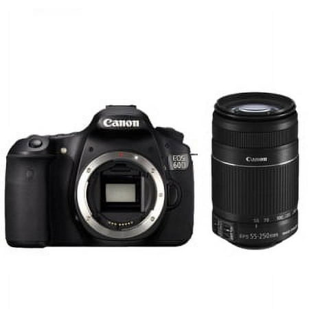 Canon EOS 60D DSLR Camera w/Canon 17-85mm & 55-250mm Lenses Bundle USA