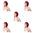thumbnail image 2 of Guardoinrt Sleep Aid Silk Cap - Say Goodbye To Tossing And Turning for At Night Comfortable Silk Night Sleep Cap Cold Prevention wine red One size fits all 5Set, 2 of 6