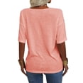 thumbnail image 5 of Sherrylily Women V-Neck Half Sleeves Oversized T Shirt Casual Loose Basic Tops, 5 of 5