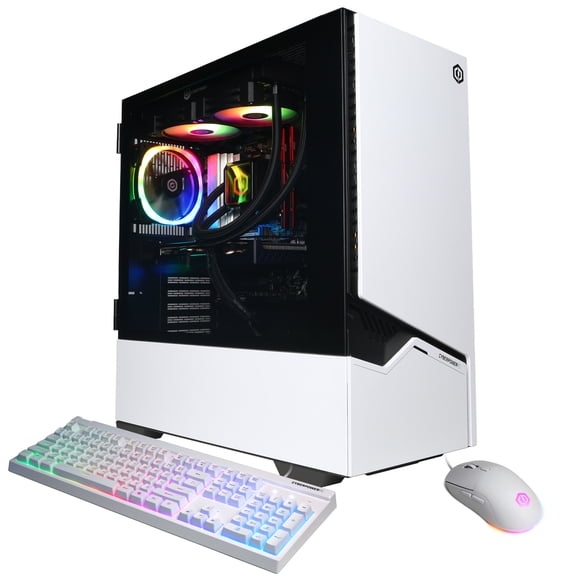 CyberPowerPC Gaming Desktop AMD Ryzen 7 8700F SLC11360CPGV2