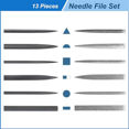thumbnail image 4 of 13Pcs Small File Set Metal Diamond Needle File Set File Tool Set for Precision Metal File Work Wooden Jewelry Model DIY, 4 of 5