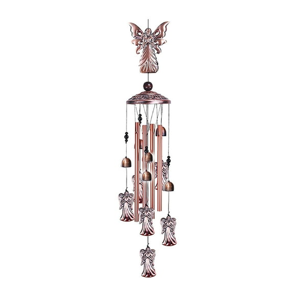 Kyusrd Économies d'Été pour Toutes les Maisons! Carillons Éoliens en Métal Décoration de Jardin Couleur Cuivre Rouge Ornement Extérieur en Fer