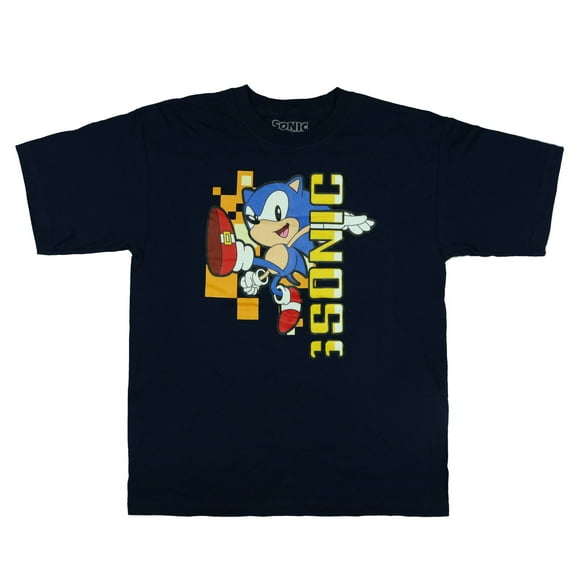Sonic The Hedgehog Boys' T-Shirt Power Kick Design Short Sleeve Tee