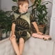 thumbnail image 4 of Fotbe Surreal Brain Tree Pijama Estampada de 2 Piezas para Niños – Ropa de Dormir de Manga Corta Cómoda para Niños y Niñas, Camiseta y Shorts de Algodón-3X-Large, 4 of 6