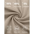 thumbnail image 5 of Fantaslook Plus Size Two Piece Lounge Sets for Women Henley V Neck Vacation Travel Outfit Casual Wide Leg Pants Matching Sets Women Clothing, 5 of 7
