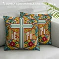 thumbnail image 3 of ONETECH  Jesus Saved My Life Pillows Jesus Christ Pillows Religious Christian Pillows I Love God Faith Pillows God Blessed Throw Pillow Covers, Pillows Cushion Case for Sofa Couch, 3 of 5