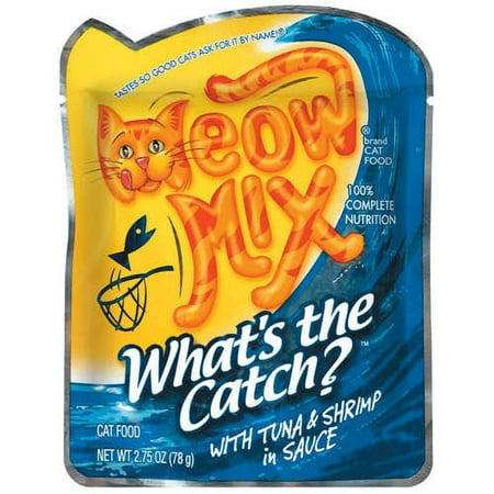 Meow Mix: What's The Catch W/Tuna & Shrimp In Sauce Wet Cat Food, 2.75 oz