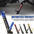 thumbnail image 2 of Black Universal Aluminum Adjustable CNC Kickstand Foot For Motorcycle Stand C09C, 2 of 8