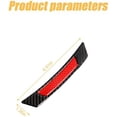 thumbnail image 2 of 2PCS Car Reflective Trim for Wheel Well Fender, Carbon Fiber Side Marker Stickers, Anti-Scratch Safety Warning Decals, Edge Protector for Auto Door Bumper, Universal for Most Cars (Black/Red), 2 of 5
