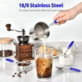 thumbnail image 4 of U-Taste 18/8 Stainless Steel Measuring Cups and Spoons Set: 10-Piece Metal Stacking Measure Set for Baking Cooking with Strengthened Welds (Blue), 4 of 11