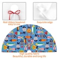 thumbnail image 4 of Lsque Cute Flat Fish Print Christmas Tree Skirt, Tree Skirt with Ties or Velcro, Perfect for Holiday Decorations, Halloween, and New Year-36", 4 of 7