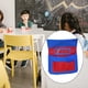 thumbnail image 3 of Bolsillo para silla de aula con múltiples bolsillos y etiqueta para nombre, para libros y papeles. Azul rojo, 3 of 9