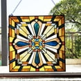 thumbnail image 4 of CHLOE Archie Tiffany-Style Mission Stained Glass Window Panel 20" Height, 4 of 4