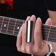 thumbnail image 3 of Guitar Slides Set Includes 3 Glass Slides (5.1cm/ 6cm/ 7cm) + 1 Stainless Steel Slide (6cm) + 4pcs Celluloid Thumb & Finger Picks(Random Color Delivery) with Storage Box, 3 of 7
