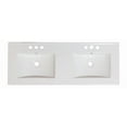 thumbnail image 2 of American Imaginations 59-in. W 3H8-in. Ceramic Top Set In White Color - Drain Incl. AI-32840, 2 of 9