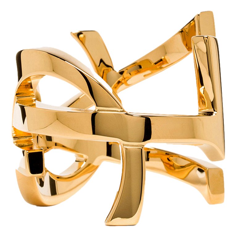 Cassandre Monogram Charm Bracelet in Gold - Saint Laurent