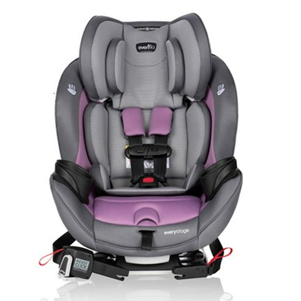 Evenflo Everystage Dlx All In One Convertible Booster Infant Car Seat Solid Print Miranda Lavender Walmart Com