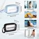 thumbnail image 5 of Bewildely Bolsa de cosméticos de PU de 2 uds con gran capacidad, separación en seco y húmedo, multifuncional, gran apertura gruesa Juegos de accesorios de baño, 5 of 6
