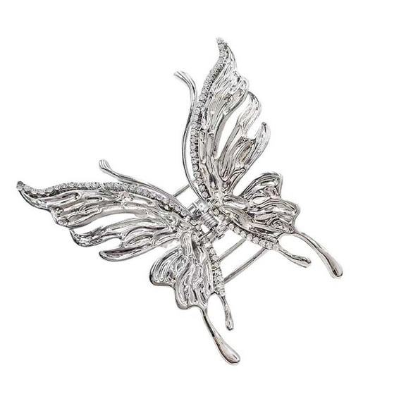 Beauty Clearance Under $15 Hair Clip Large Thick Hair, Metal Hair Clips Hair Clips For Girls Women, Non-Slip Hair Clips Hair Claws Hair Styling Accessories Sliver