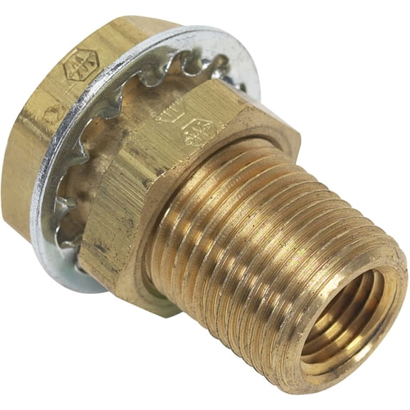 Moeller 033435-10 Brass Bulkhead Universal Fuel Connector ? 1/4? FNPT