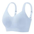 thumbnail image 6 of Teyfeniy Womens Jelly Bras Wireless Seamless Full Coverage Breathable Elastic Strap Solid Color Push Up Stretchy Comfy Bralettes Support Minimizer Bras, 6 of 7