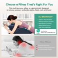 thumbnail image 4 of MOONYOOY Almohada ergonómica de espuma viscoelástica en cuña para el dolor de espalda, 4 of 8