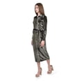 thumbnail image 2 of Vestido camisero de terciopelo Roman Fashion /Juvenil, 741 (Verde militar) verde oscuro EG, 2 of 5