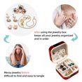 thumbnail image 4 of Thanksgiving Apple Travel Portable Square Jewelry Display Necklace Organizer Storage Box, 4 of 6
