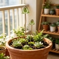 thumbnail image 4 of 2 Pack Vintage Iron Mushroom Ground Stake, Painted Metal Garden Ornament Flower Bed Planter Porch Yard Landscapes Decor, 4 of 5