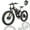 Black Orange, variant on 60V 25AH Battery Electric Bike for Adults,5000W Peak Dual Motor Ebike,AWD 21-Speed 50MPH Mountain Snow E-Bike with 26" x 4.0 Fat Tire, Long Range Mountain Dirt Bike for Off-Road Snow Sand