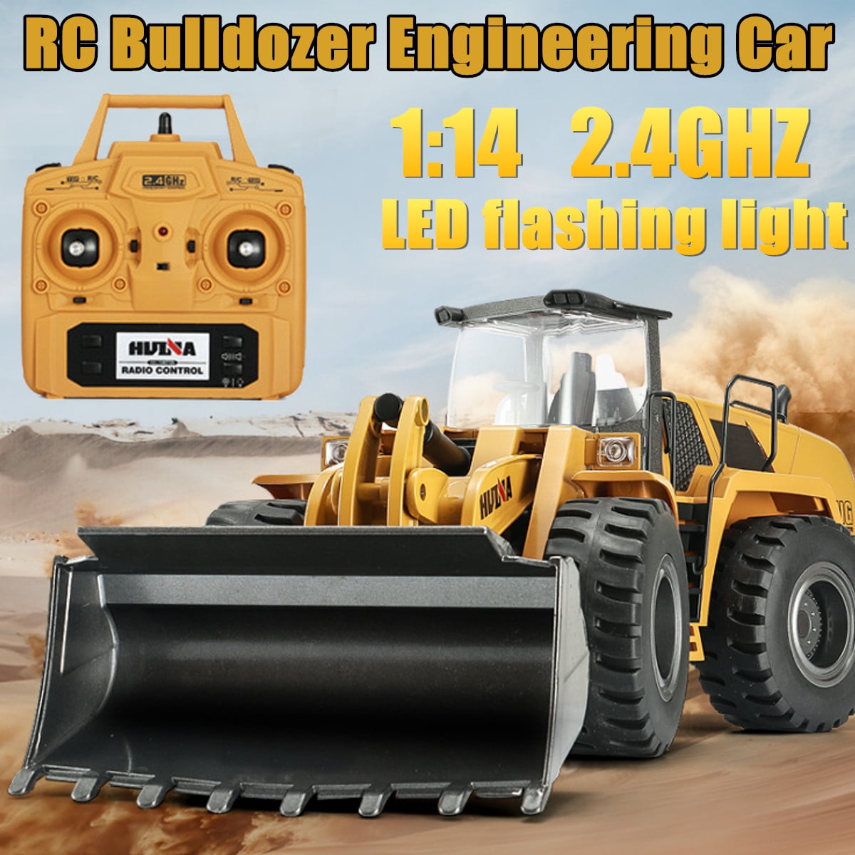 Huina 583 1583 RC wheel loader Half Metal Excavator Electric