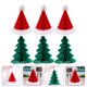 thumbnail image 4 of 6pcs Decoración de Navidad Papel de abeja Papel Navidad Sombreros Adornos de árbol de Navidad, 4 of 5