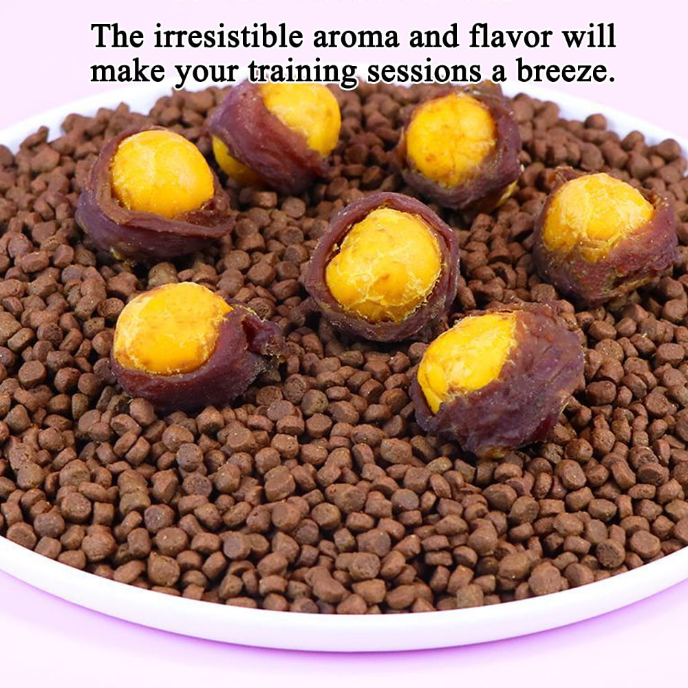 Duck Wrapped Egg Yolk Dog Treats for Small, Medium, & Large Dog - Made with Fresh Duck and Egg Yolk, Lecithin Rich Make the Perfect Positive-Reward Training Treats for Dogs,1.32lbs