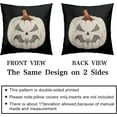 thumbnail image 5 of Set of 2 Jack-O''-Lanterns Halloween Pillow Covers 20x20 Spooky Pumpkin Pillow Case for Autumn Home Outdoor Decor Black Pillow Covers Horror Cushion Case, 5 of 6