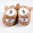 thumbnail image 2 of Faceplant Dreams Footsies Slippers Brown Puppy Dog Tired Motif Large, 2 of 4