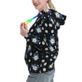 thumbnail image 2 of Lsque Daisies Flowers Pattern Casual Women's Hoodie,Hooded Sweatshirt with Kangaroo Pocket,Pullover Hoodie with Eye-catching Drawstrings-Small, 2 of 7