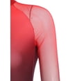 thumbnail image 5 of Oyolan Women Asymmetrical Praise Dance Dress Long Sleeve Contemporary Dance Costumes Red M, 5 of 7