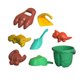 thumbnail image 1 of Juego De Juguetes De Playa De Verano Para Niños, Palas De Cubo De Dinosaurio, Juego Al Aire Libre, Caja De Arena Para Niños, Juguetes Para Niños, Juego De Herramientas De Arena Y Agua Sweethay OD013579-00, 1 of 6