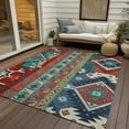 thumbnail image 6 of Addison Rugs Chantille Indoor/Outdoor Transitional Aztec Red Washable Rectangle Rug, 10' x 14', 6 of 6