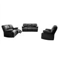 thumbnail image 1 of CorLiving Plush Reclining Bonded Leather Sofa Set, 1 of 9